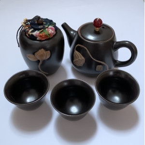 Набор чайной посуды дорожный на 3 персоны. Photo 2